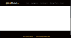 Desktop Screenshot of egmetals.com